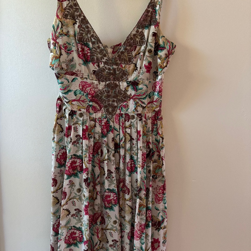 💥ULTRA RARE Anthropologie  Plenty Tracy Reese Dress Size 12 floral spring